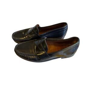 ALLEN EDMONDS WALDEN PENNY LOAFERS MEN SIZE 10 D black calf MADE IN USA